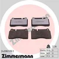 ZIMMERMANN rd:z Bremsbel&auml;ge AUDI RS3 8P TTRS 8J SEAT LEON VW TOUAREG 7L 7P vorne