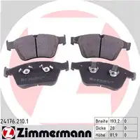 ZIMMERMANN Bremsbel&auml;ge Mercedes W164 ML63AMG W251 V251 R63AMG 510 PS vorne