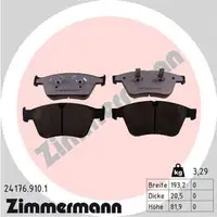 ZIMMERMANN rd:z Bremsbel&auml;ge f&uuml;r MERCEDES-BENZ M- W164 R- W251 V251 63 AMG vorne