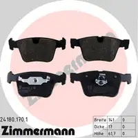 ZIMMERMANN Bremsbel&auml;ge + Wako MERCEDES W164 W251 V251 63AMG 4-matic hinten