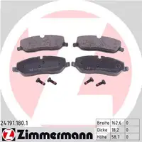 ZIMMERMANN Bremsbel&auml;ge Land f&uuml;r Rover Discovery 3 4 Ranger Rover 3 / Sport vorne
