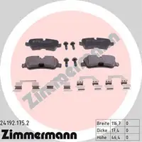 ZIMMERMANN Bremsscheiben Bel&auml;ge LAND ROVER DISCOVERY 4 RANGE ROVER SPORT hinten