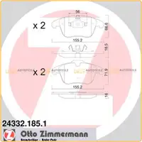 ZIMMERMANN Bremsen Bremsscheiben + Bel&auml;ge Citroen C5 f&uuml;r Peugeot 407 508 vorne