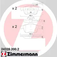 ZIMMERMANN Bremsbel&auml;ge Bremsbelagsatz + Wako Alfa Romeo Giulietta (940) vorne