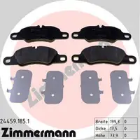 ZIMMERMANN Bremsscheiben + Bel&auml;ge + Wako PORSCHE BOXSTER CAYMAN (981) 2.7 vorne