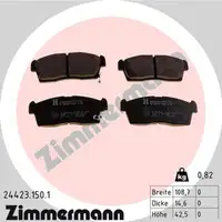 ZIMMERMANN Bremsscheiben + Bel&auml;ge CITROEN ZERO MITSUBISHI I PEUGEOT ION vorne