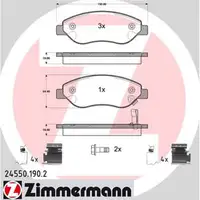 ZIMMERMANN Bremsen Kit Bremsscheiben + Bel&auml;ge f&uuml;r Opel Corsa D 1.4 1.7CDTI vorne