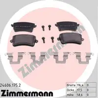 ZIMMERMANN Bremsscheiben + Bel&auml;ge AUDI A4 (B8) A5 (5T 5F) Q5 (8RB) (FYB) hinten