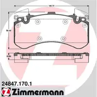 ZIMMERMANN Bremsbel&auml;ge Bremskl&ouml;tze f&uuml;r Audi A6 Avant (C7) A7 (4G) A8 (4H) vorne