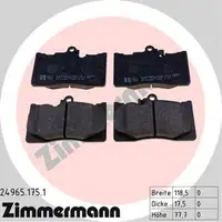 ZIMMERMANN Bremsbel&auml;ge LEXUS GS 250 300 430 460 450h / IS 200t 300h vorne