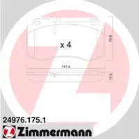 Bremsbel&auml;ge + Wako MERCEDES CLS C218 E-Klasse W212 S212 vorne