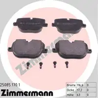 ZIMMERMANN Bremsbel&auml;ge Land Rover Ranger Rover III (LM) Ranger Rover Sport (LS)
