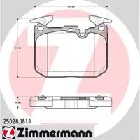 ZIMMERMANN Bremsbel&auml;ge Bremskl&ouml;tze + Wako f&uuml;r BMW F30 F31 F34 F32 F33 F36 vorne