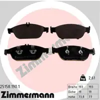 ZIMMERMANN Bremsbel&auml;ge + Wako MERCEDES E-KLASSE A207 C207 E500 E550 vorne