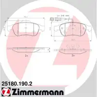 Zimmermann SPORT Bremsscheiben + Bel&auml;ge + Wako ALFA ROMEO GIULIETTA (940_) vorne