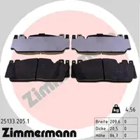 ZIMMERMANN Bremsbel&auml;ge + Wako f&uuml;r BMW 5er F10 M5 6er F12 F13 M6 560 PS vorne
