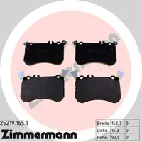 ZIMMERMANN Bremsscheiben + Bel&auml;ge MERCEDES W176 C/X117 X156 45 AMG vorne