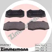Zimmermann SPORT Bremsscheiben + Bremsbel&auml;ge OPEL CORSA D 1.6 Turbo OPC vorne