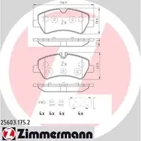 ZIMMERMANN Bremsbel&auml;ge Bremskl&ouml;tze f&uuml;r Ford Tourneo Custom Transit Custom hinten