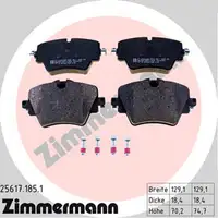 ZIMMERMANN Bremsbel&auml;ge + Wako f&uuml;r BMW 5er G30 + 5er G31 TOURING 520i 520d vorne