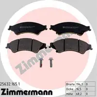 ZIMMERMANN Bremsscheiben + Bel&auml;ge FORD RANGER (TKE) MAZDA BT-50 (CD, UN) vorne