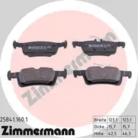ZIMMERMANN Bremsen Bremsscheiben + Bremsbel&auml;ge f&uuml;r Peugeot 308 II / SW II hinten