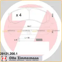 ZIMMERMANN Bremsbel&auml;ge IVECO Daily 2 3 4 RENAULT TRUCKS Mascott vorne / hinten