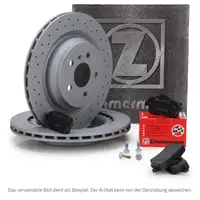 ZIMMERMANN Bremsscheiben Bel&auml;ge MERCEDES A-KLASSE CLA GLA 45AMG SLC 43AMG hinten