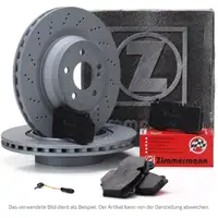 ZIMMERMANN Bremsen Kit Bremsscheiben + Bel&auml;ge +Wako MERCEDES R230 280-350 hinten