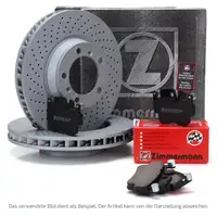 ZIMMERMANN Bremsscheiben + Bel&auml;ge MERCEDES W220 S430 S500 S320/400CDI C215 vorne