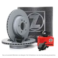 ZIMMERMANN Bremsen Bremsscheiben + Bel&auml;ge f&uuml;r Audi A4 B8 A5 8T 8F Q5 8R hinten
