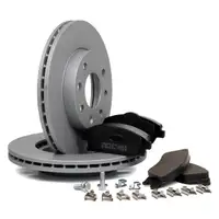ZIMMERMANN Bremsscheiben + Bel&auml;ge OPEL CORSA C 1.0 1.2 / Twinport 1.7 DI vorne