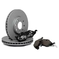 ZIMMERMANN Bremsen Kit Bremsscheiben + Bremsbel&auml;ge f&uuml;r OPEL ASTRA G 4-Loch vorne