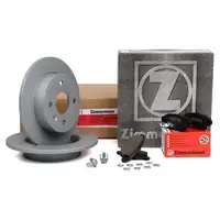 ZIMMERMANN Bremsen Bremsscheiben + Bremsbel&auml;ge f&uuml;r OPEL ASTRA G 4-Loch hinten