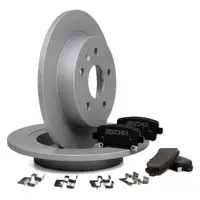 ZIMMERMANN Bremsscheiben + Bel&auml;ge OPEL INSIGNIA A SAAB 9-5 (YS3G) 16 Zoll hinten