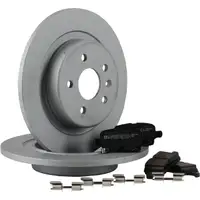 ZIMMERMANN Bremsscheiben + Bremsbel&auml;ge f&uuml;r OPEL ASTRA K 16 Zoll RPO J60 hinten