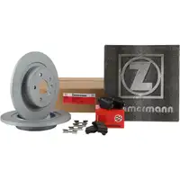 ZIMMERMANN Bremsscheiben + Bremsbel&auml;ge f&uuml;r OPEL ASTRA K 16 Zoll RPO J60 hinten