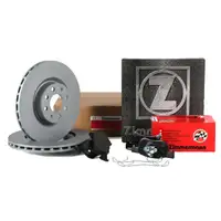 ZIMMERMANN Bremsscheiben + Bel&auml;ge OPEL ADAM (M13) CORSA E (X15) 15 Zoll vorne