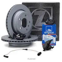 ZIMMERMANN Bremsen Kit Bremsscheiben + ATE Bremsbel&auml;ge + Wako f&uuml;r BMW E46 hinten