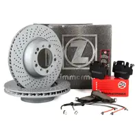 ZIMMERMANN Bremsscheiben Bel&auml;ge Wako PORSCHE 911 996 3.6Carrera/GT3/Turbo hinten