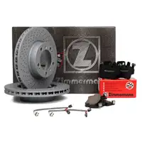ZIMMERMANN Bremsscheiben + Bel&auml;ge Wako PORSCHE 911 997 BOXSTER CAYMAN 987 vorne