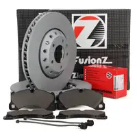 Zimmermann FORMULA Z Bremsscheiben Bel&auml;ge Wako PORSCHE CAYENNE (92A) 1LH vorne