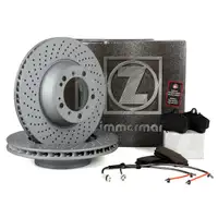 ZIMMERMANN Bremsscheiben Bel&auml;ge Wako PORSCHE 911 (996) 3.6 Carrera/Turbo hinten