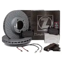 ZIMMERMANN Bremsscheiben + Bel&auml;ge Wako PORSCHE 911 (996) 3.6 4S 345/450 PS vorne