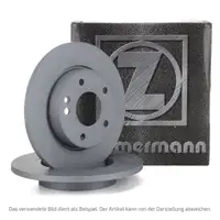 ZIMMERMANN Bremsscheiben Satz f&uuml;r Dacia Logan Sandero Renault Clio Megane vorne