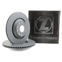 ZIMMERMANN Bremsscheiben f&uuml;r Audi A3 Q3 Leon VW CC Eos Golf 5 6 7 Passat hinten