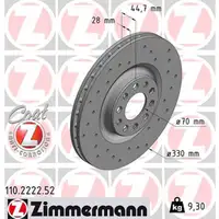 Zimmermann SPORT Bremsscheiben Satz ALFA ROMEO GIULIA (952_) 2.0 Q4 280 PS vorne