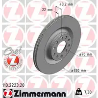 ZIMMERMANN Bremsscheiben Satz ALFA ROMEO GIULIA (952_) STELVIO (949_) Q4 hinten