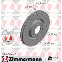 Zimmermann SPORT Bremsscheiben Satz ALFA ROMEO GIULIA (952_) 2.0 + 2.2 D vorne