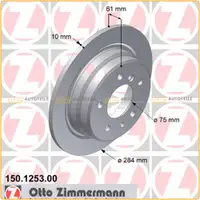 ZIMMERMANN Bremsscheiben + Bel&auml;ge BMW E28 520i-M5 524d E24 628i-M635CSi hinten